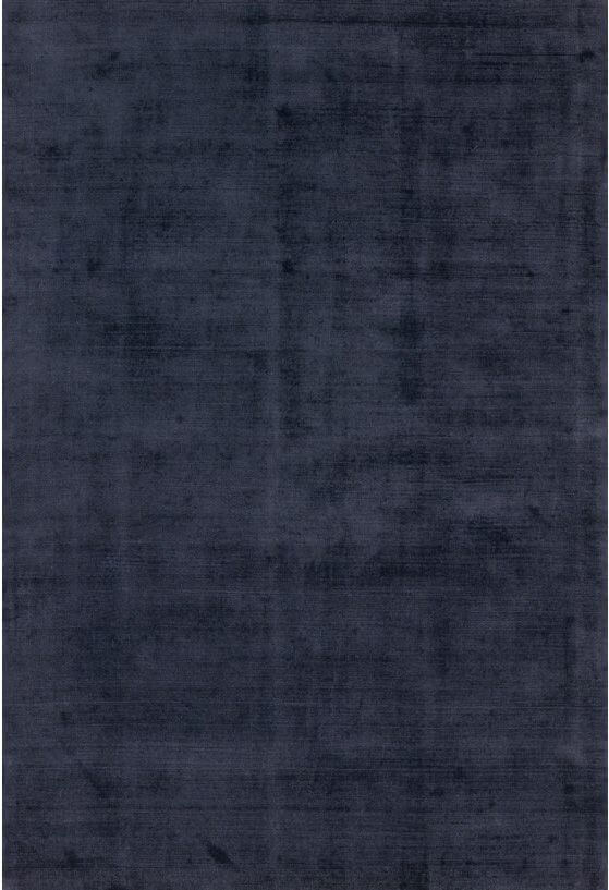 Plain / Black Hand Woven Indian Rug Trendy Shiny 10-A | Size: 200 x 300 cm