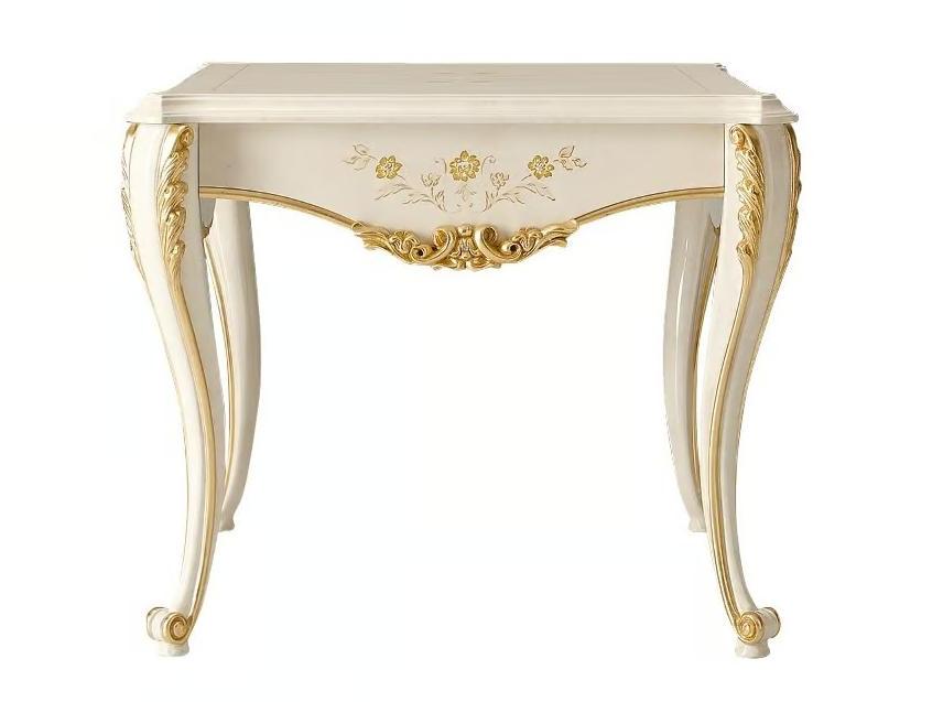Ivory and Gold Italian Side Table