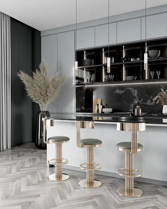 Kelly Luxe Bar Chair - 1