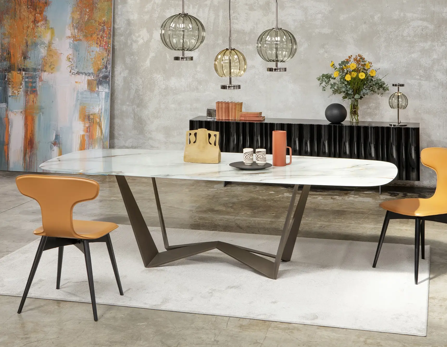 Reverse Contemporary Dining Table - 1