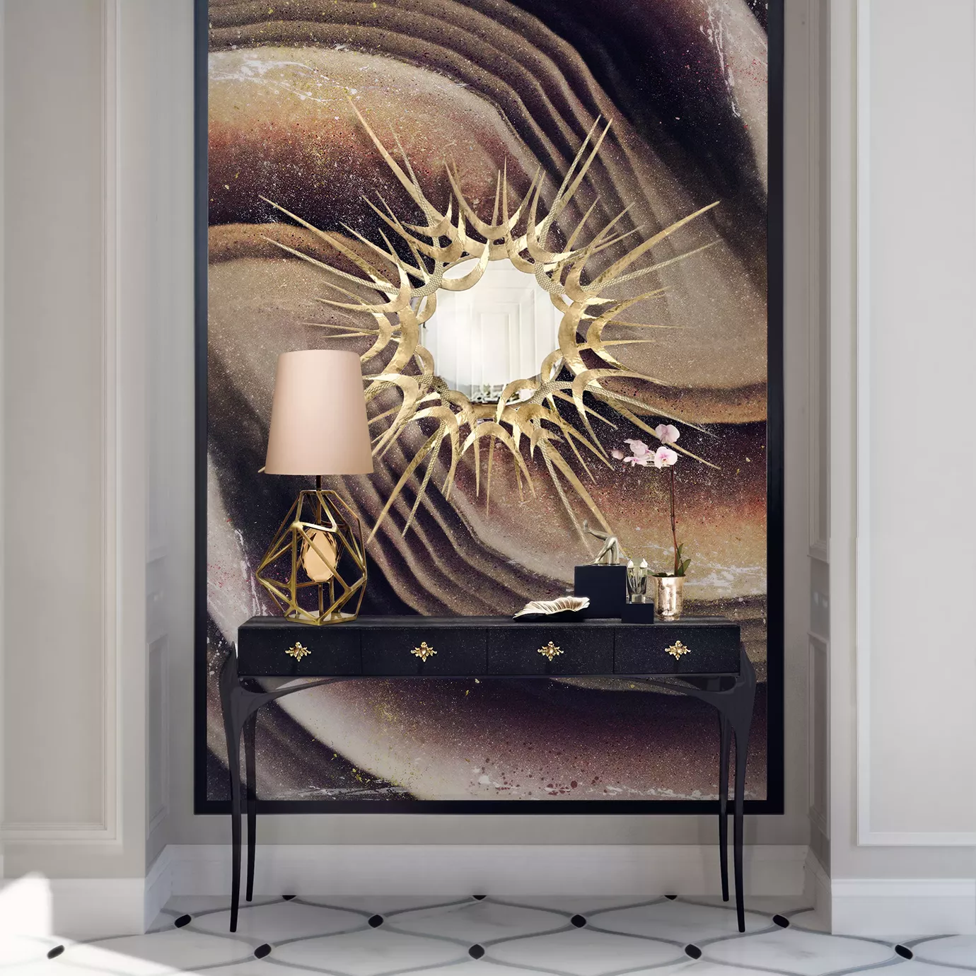 Gilded Wall Mirror
