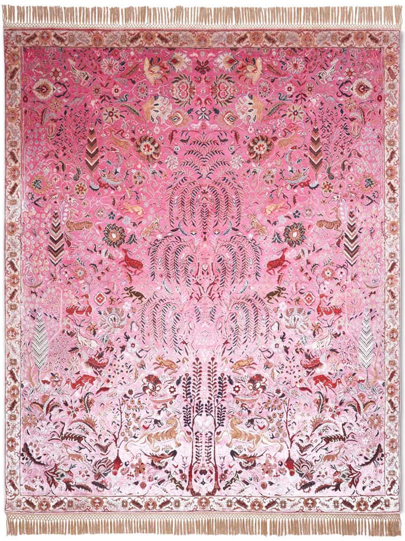 Pink Handmade Luxury Rug