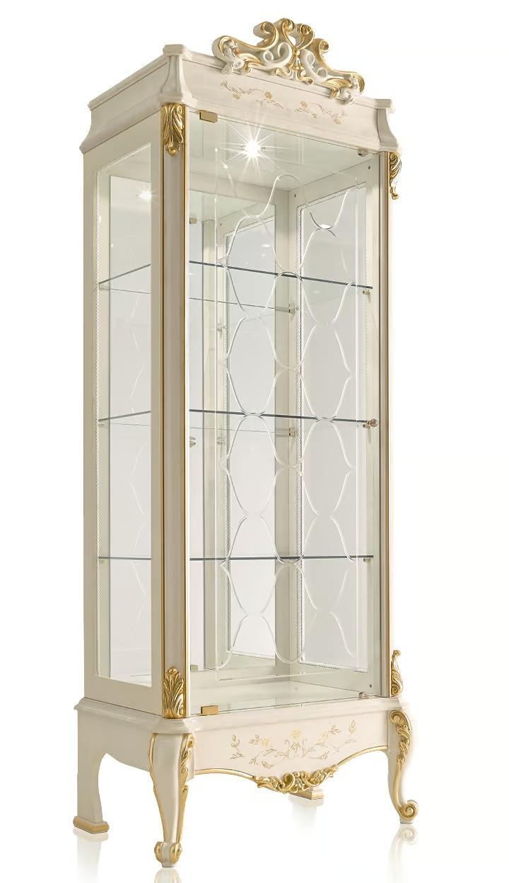 Ivory Glass Display Cabinet