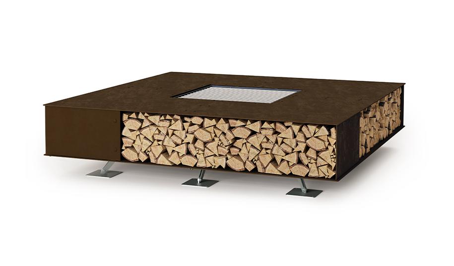 Toast Fire Pit | Finishing: Vintage Brown | Dimensions: 160 x 160 cm