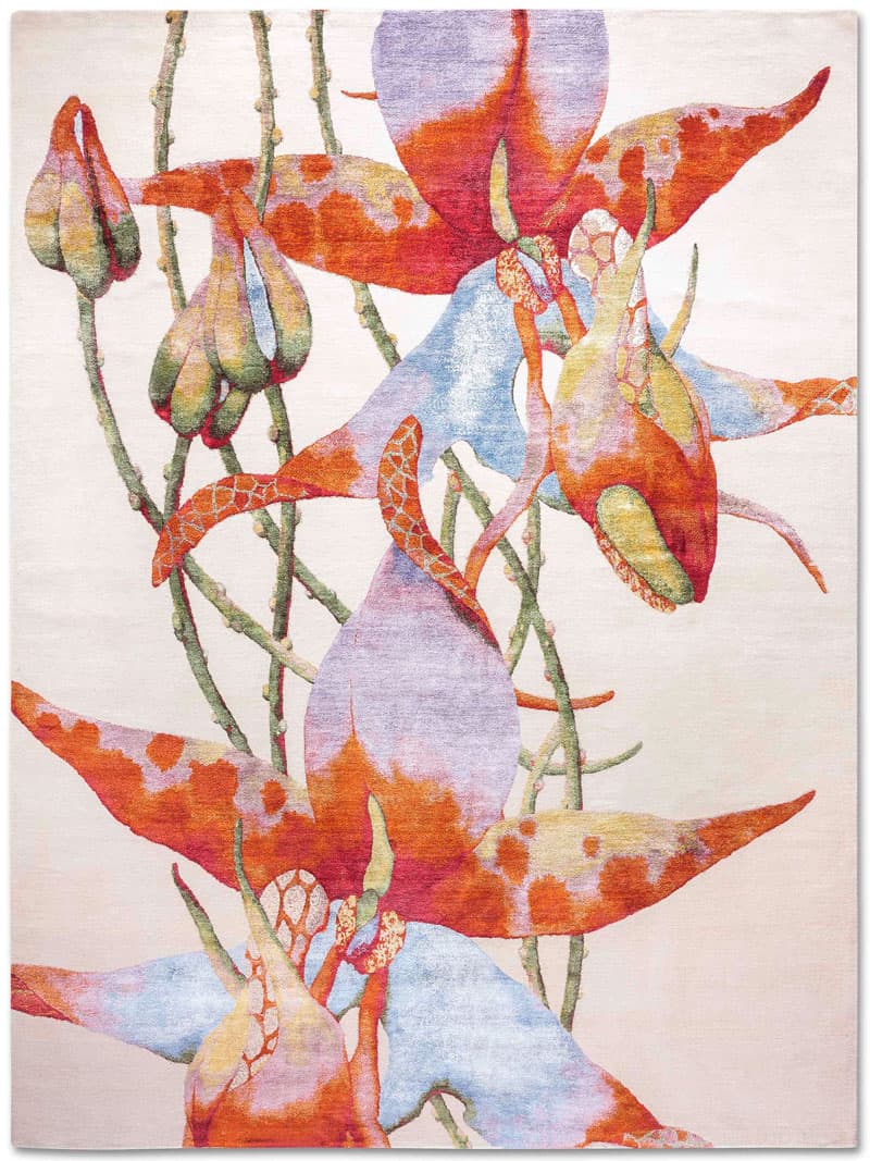 Orchid Hand-Knotted Rug ☞ Size: 274 x 365 cm