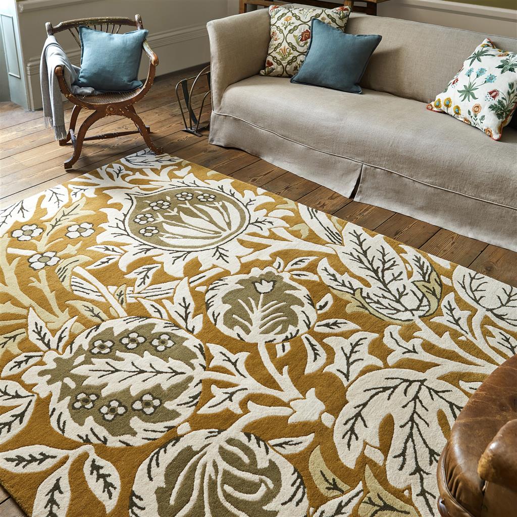 Elmcote Gold 127806 Hand-Tufted Rug