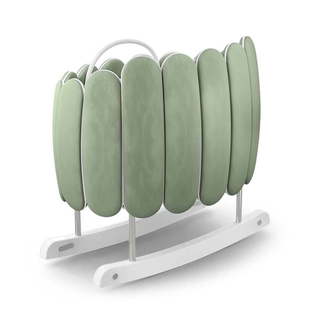 Lotus Green Rocking Crib