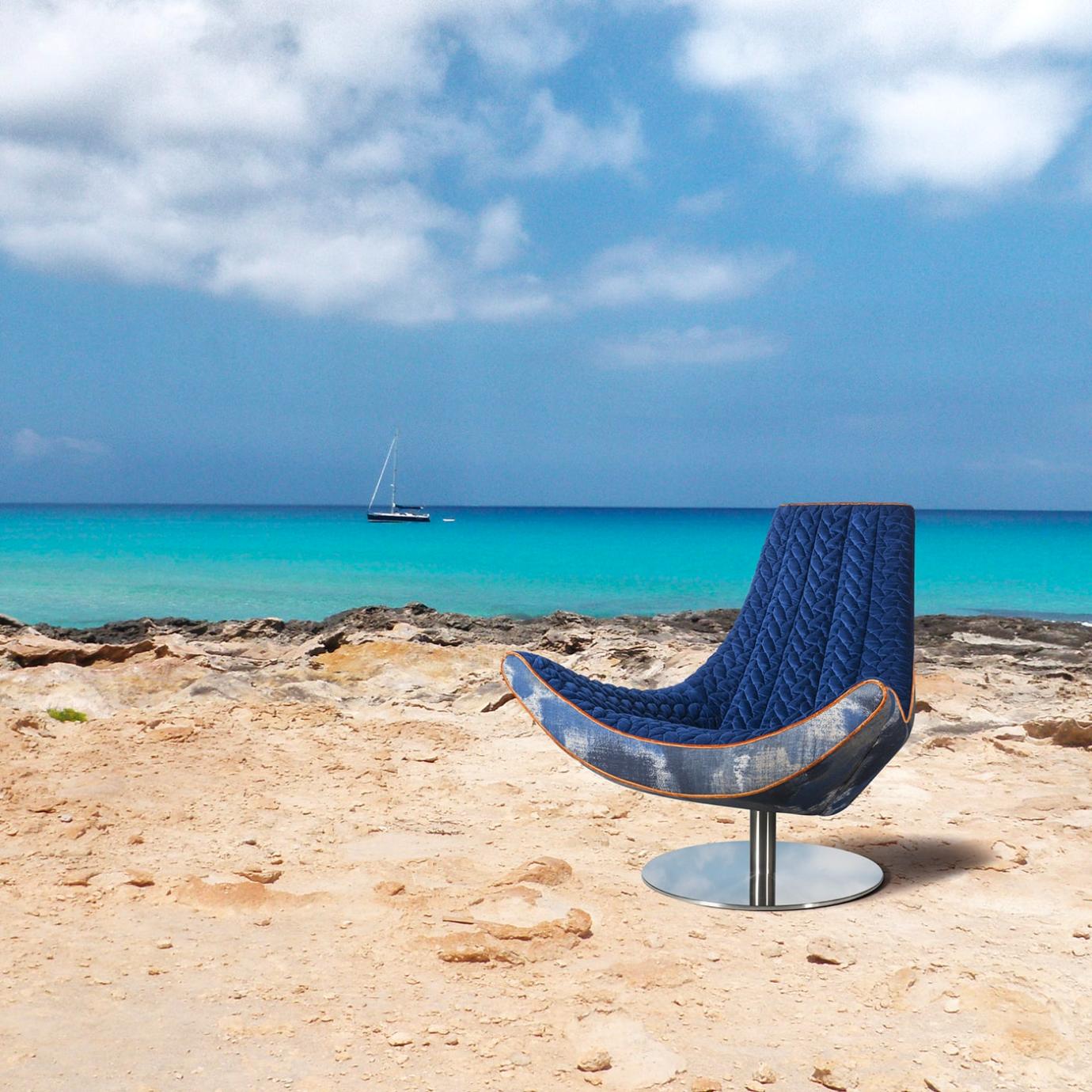 Ibiza Swivel Lounge Armchair