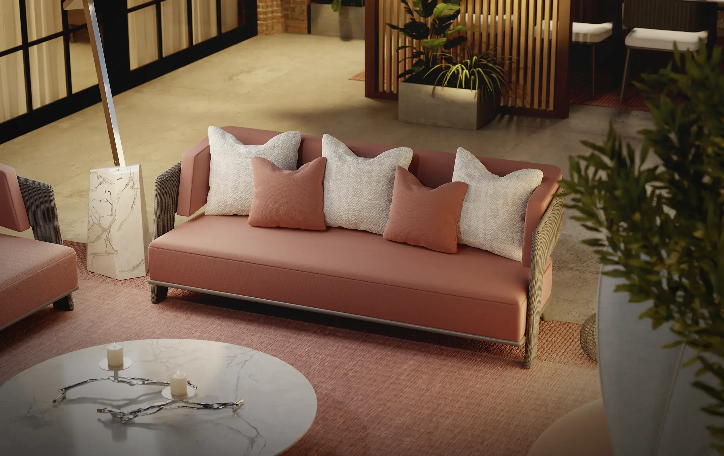 Regent Grey Sofa - 1
