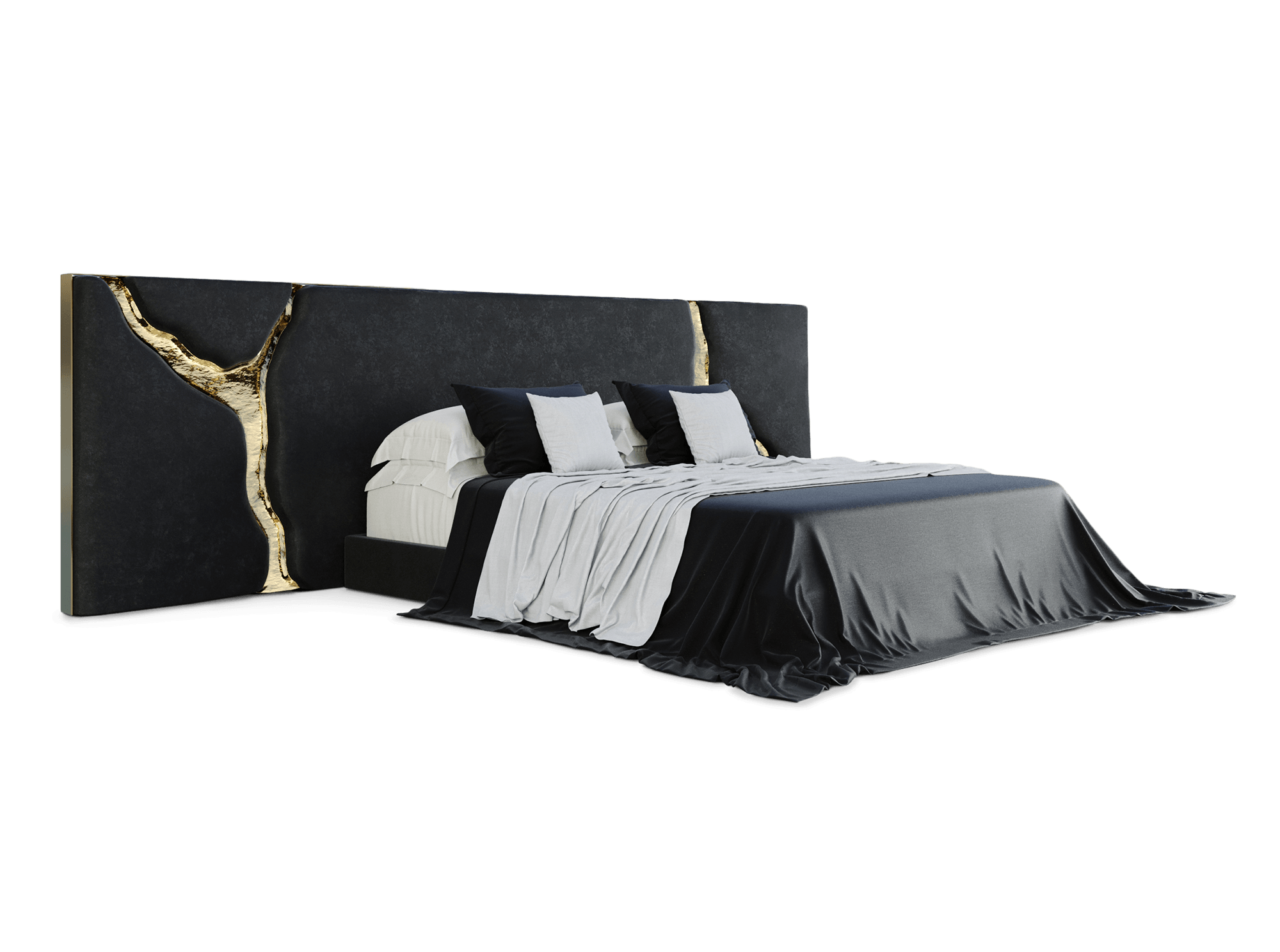 Fissure Black Headboard