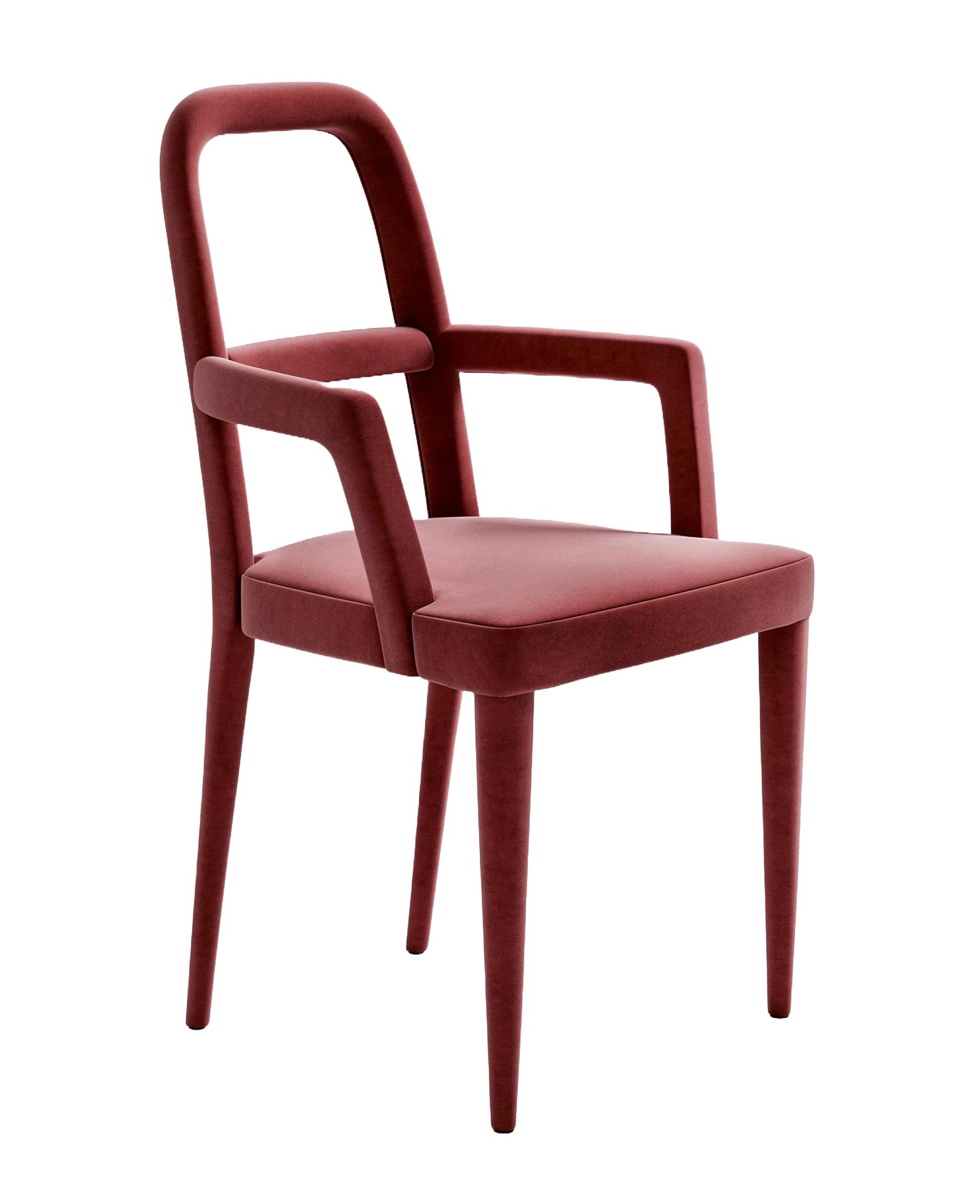 Elegant Upholstered Chair with Armrests