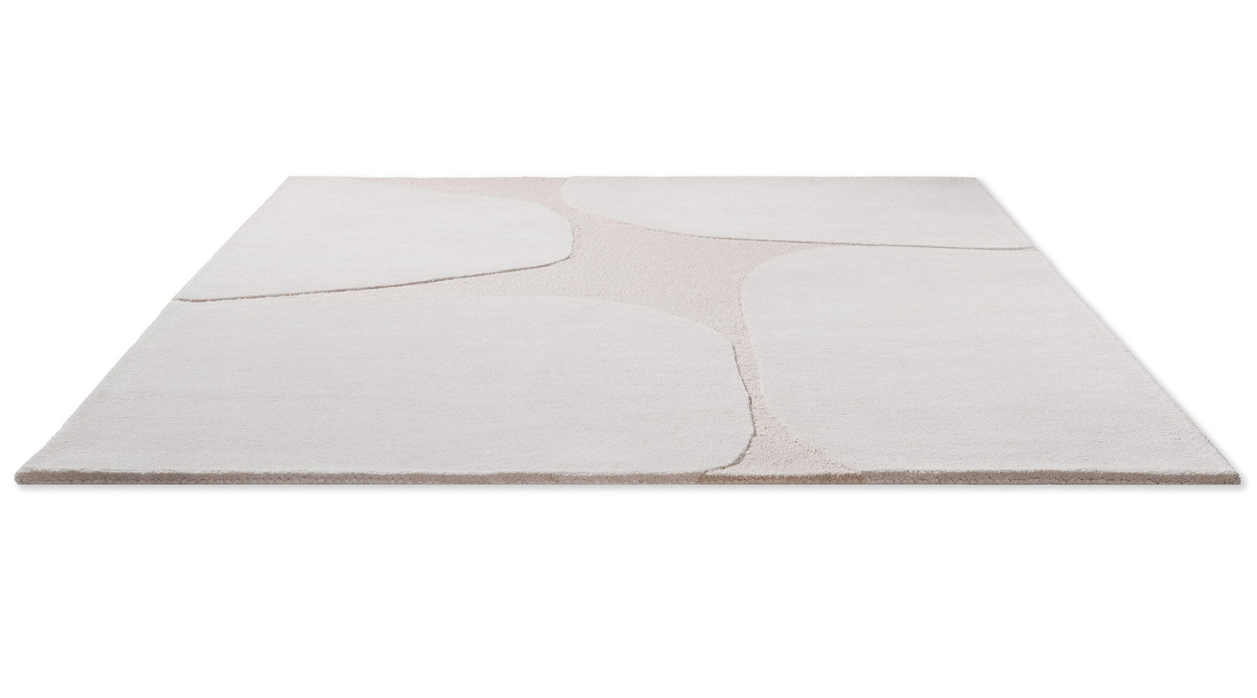 Decor Primi Double Cream Handtufted Rug ☞ Size: 250 x 350 cm