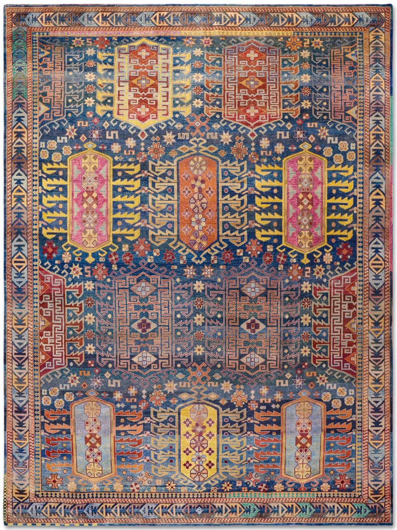 Original Natural Blue Luxury Rug