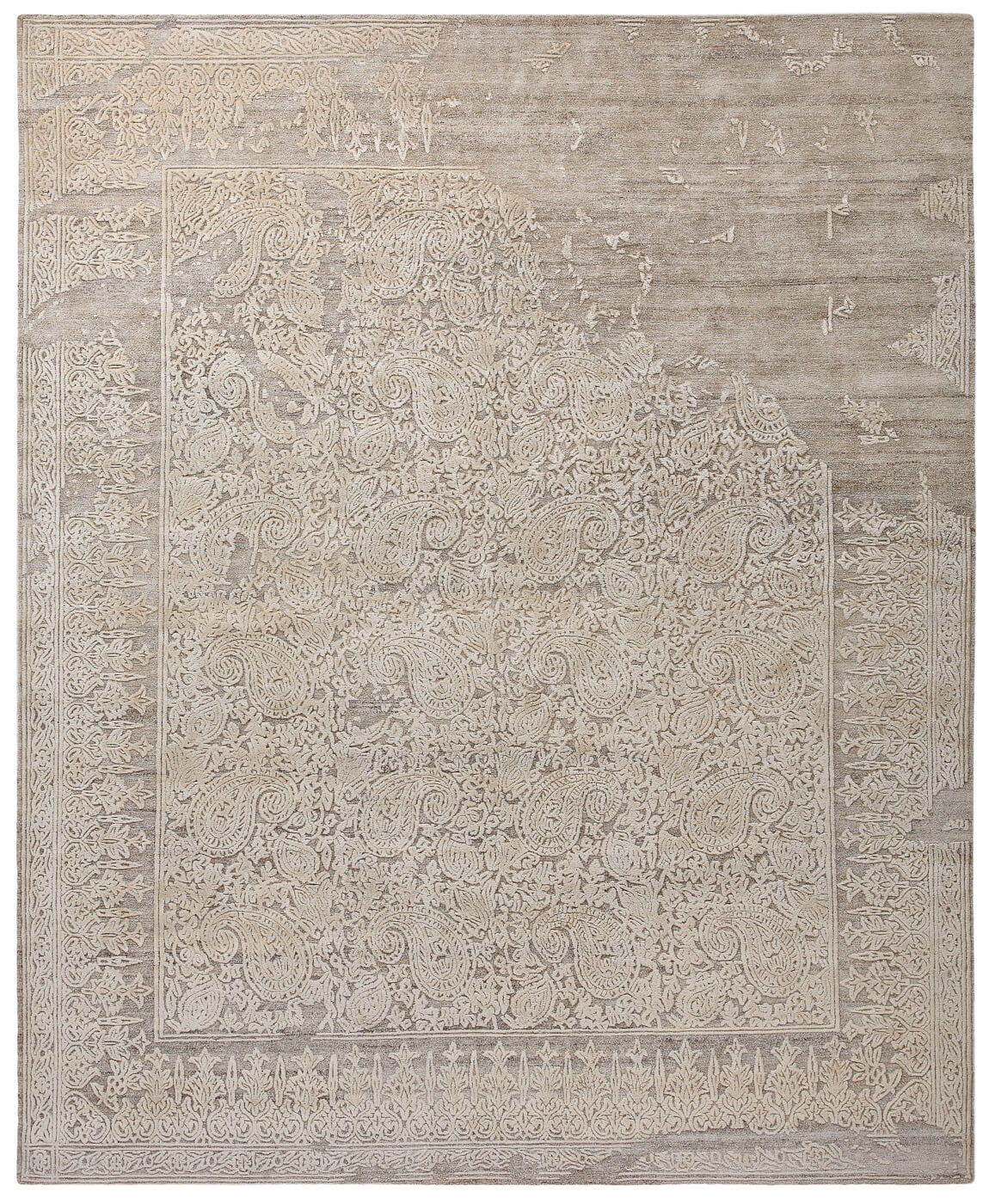Agra Rocked Chrome Rug
