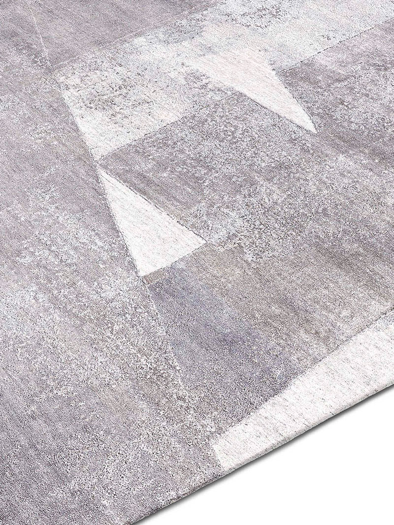 Snow Silver Hand-Woven Rug