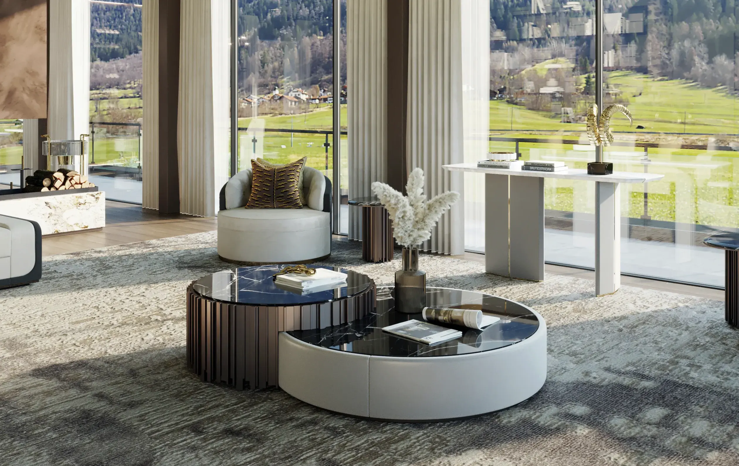 Imperial Coffee Table Set - 3
