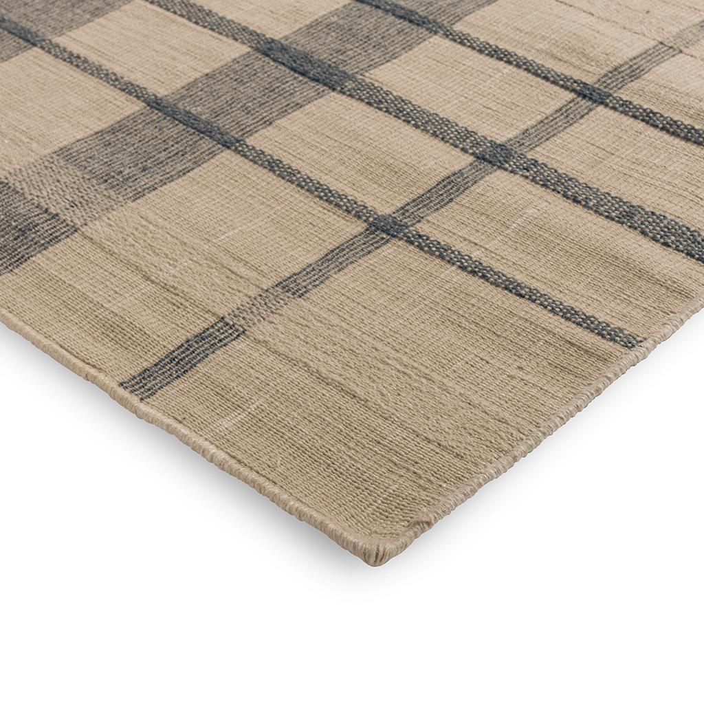 Zona Denim Check Outdoor Rug