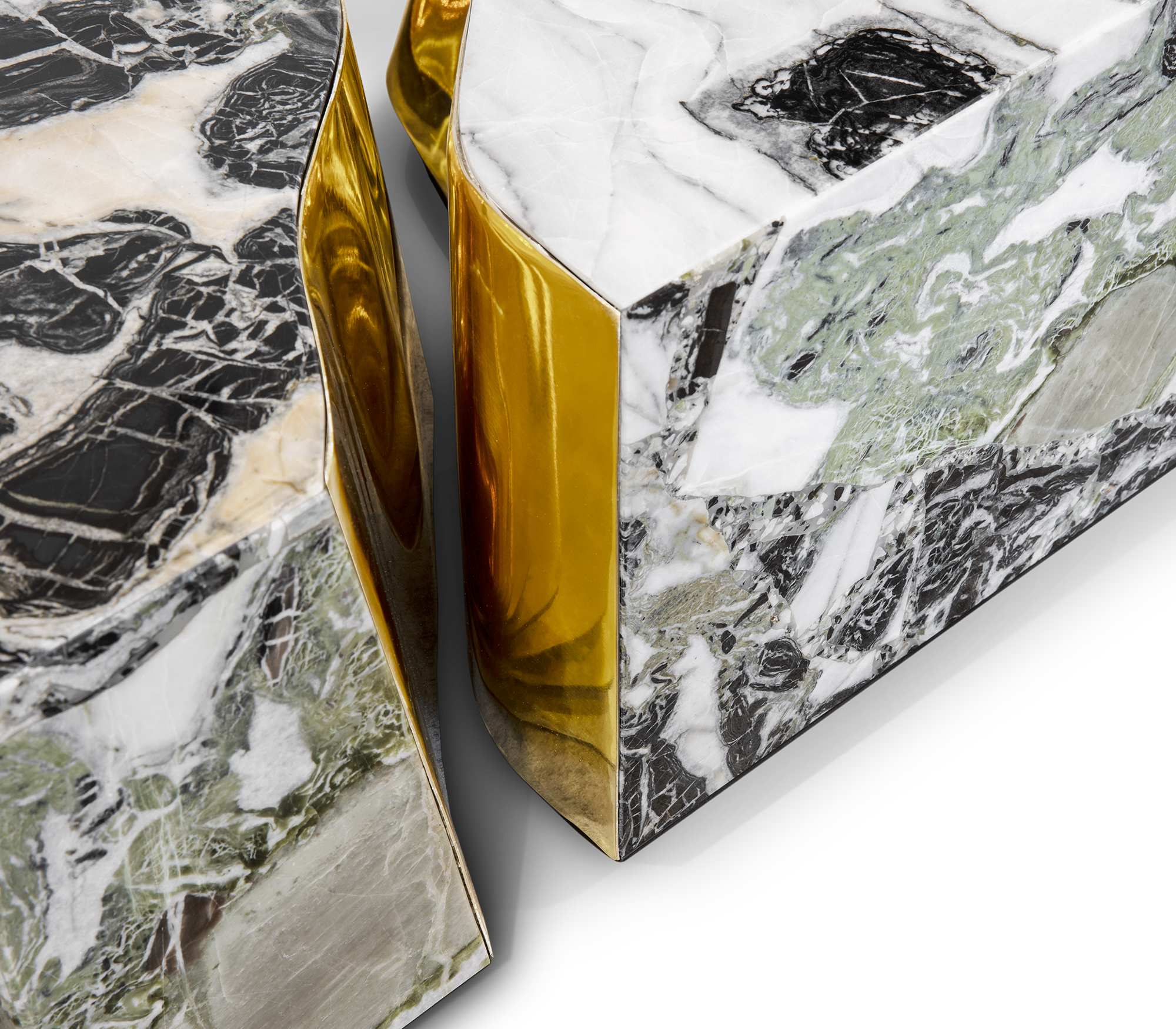 Fissure Marble Accent Center Table