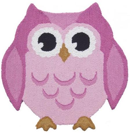 Animals Owl Pink Rug