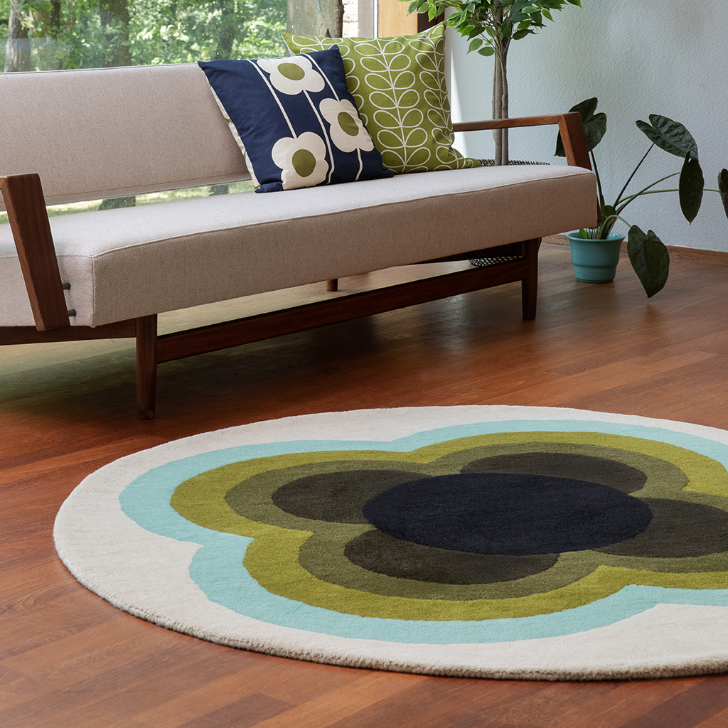 Sunflower Olive 060007 Designer Wool Rug