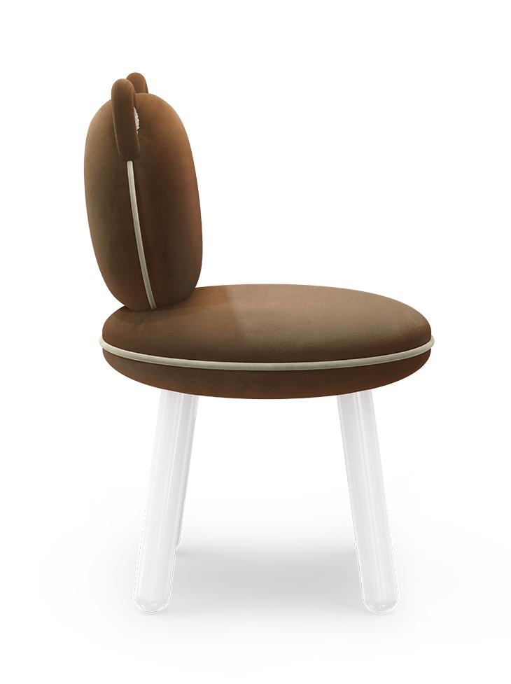 Fluffy Brown Bear Children's Chair