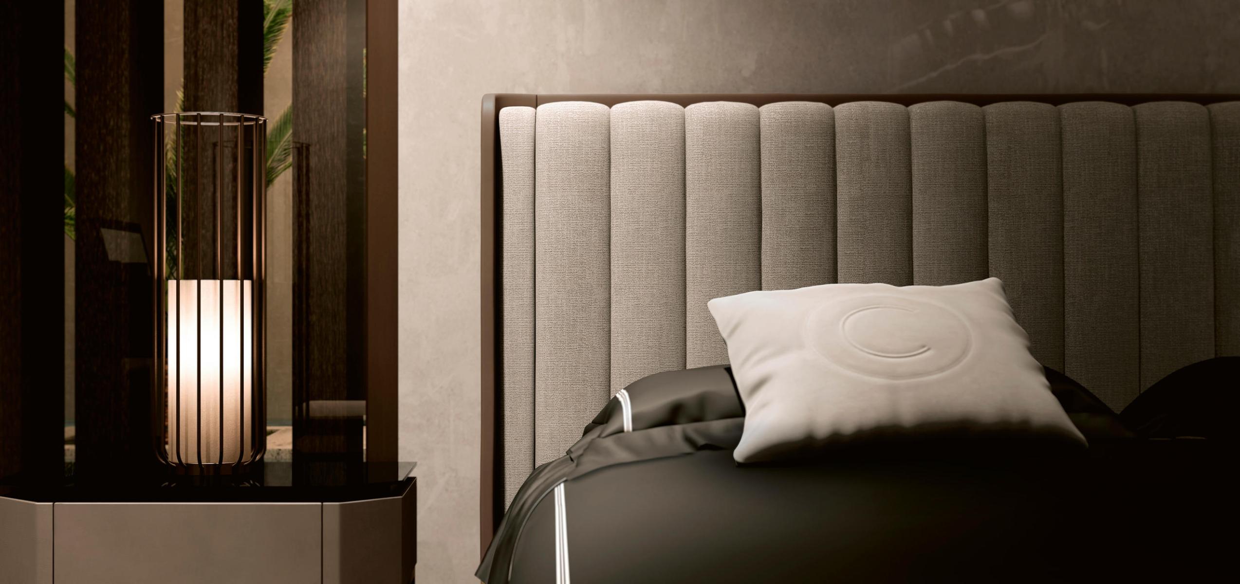 Stylish Bed with Elegant Headboard