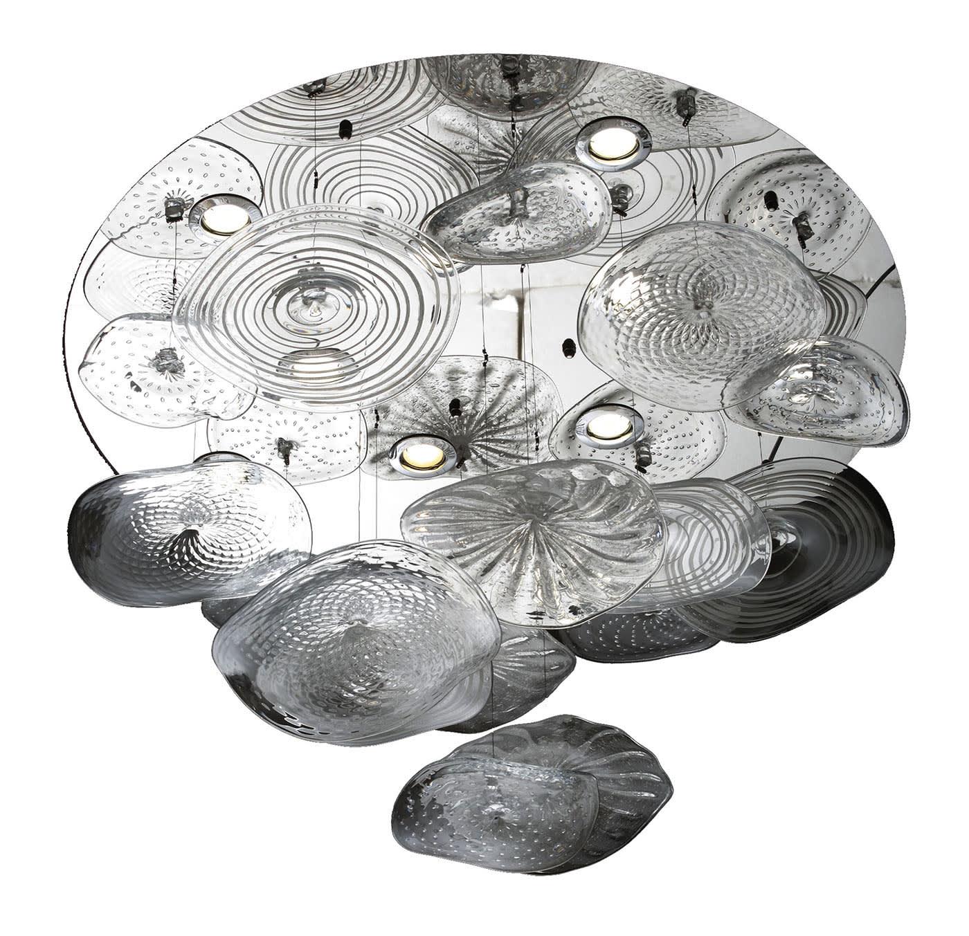 Venetian Glass Flower Ceiling Chandelier