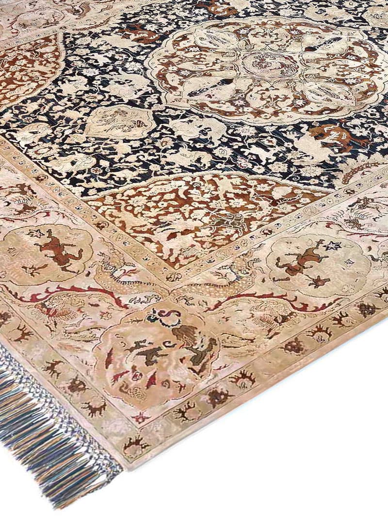 Gold Luxury Hand-Knotted Rug