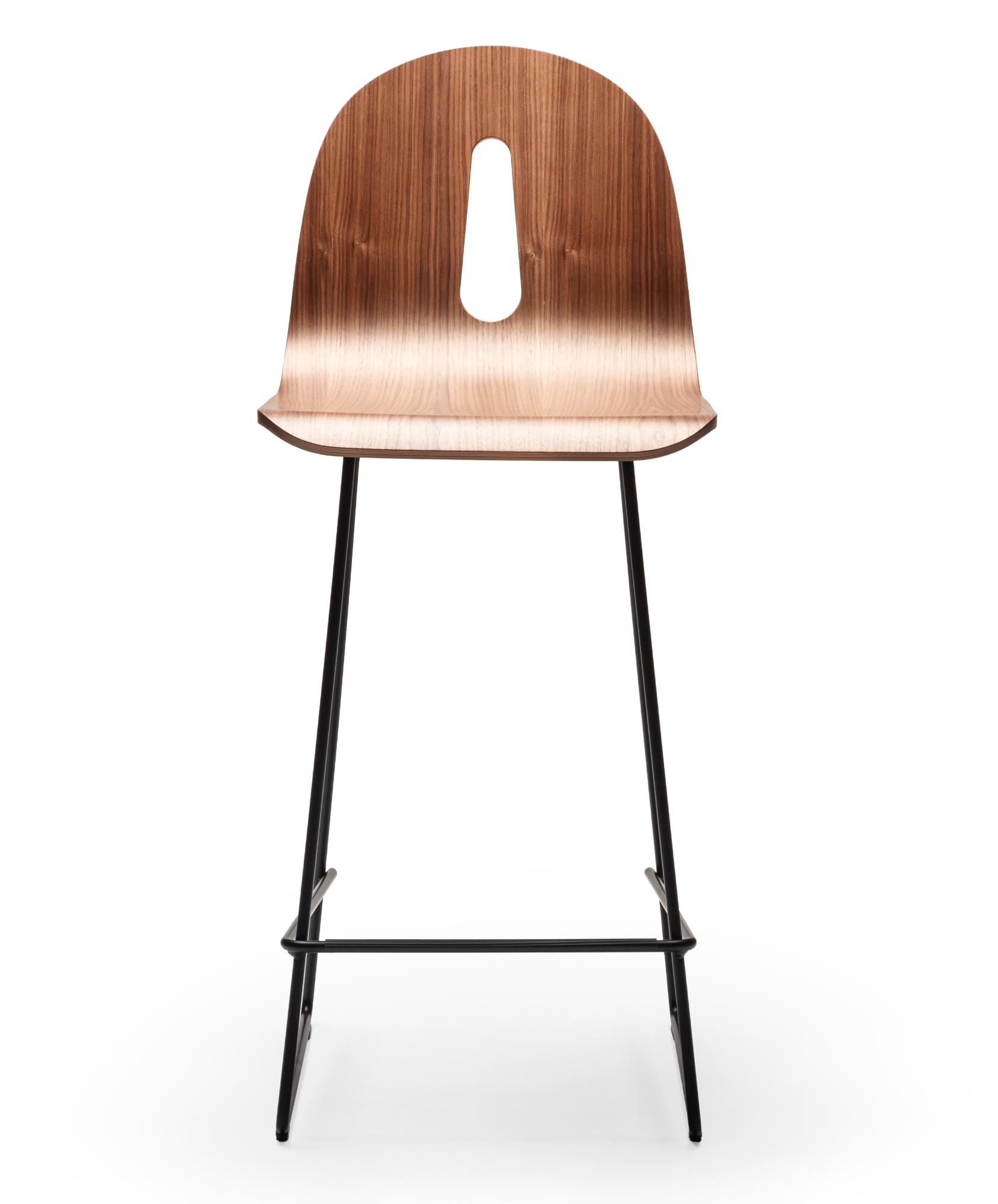 Gotham Black Ash Bar Stool