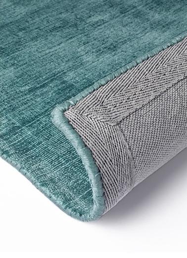 Plain / Green Indian Handwoven Rug