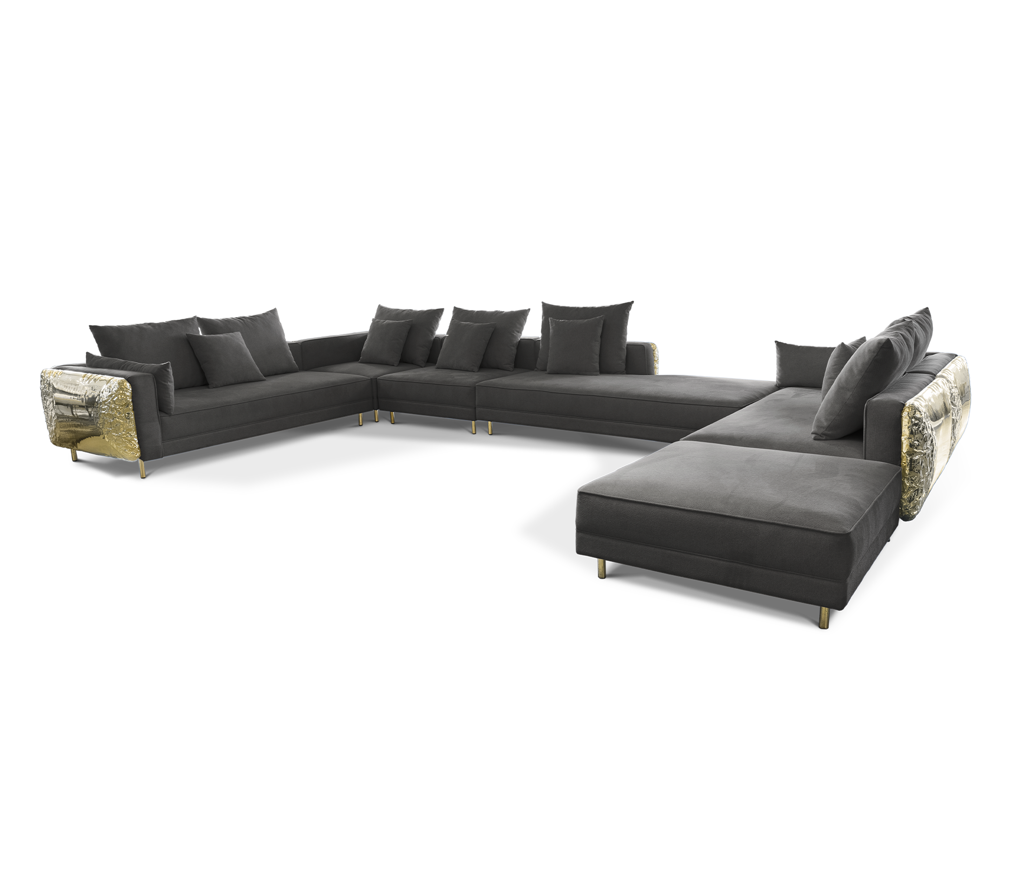 Imperia Black Modular Sofa