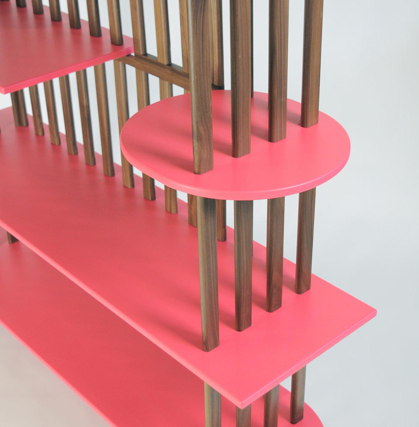 Pink Four-Tier Bookcase