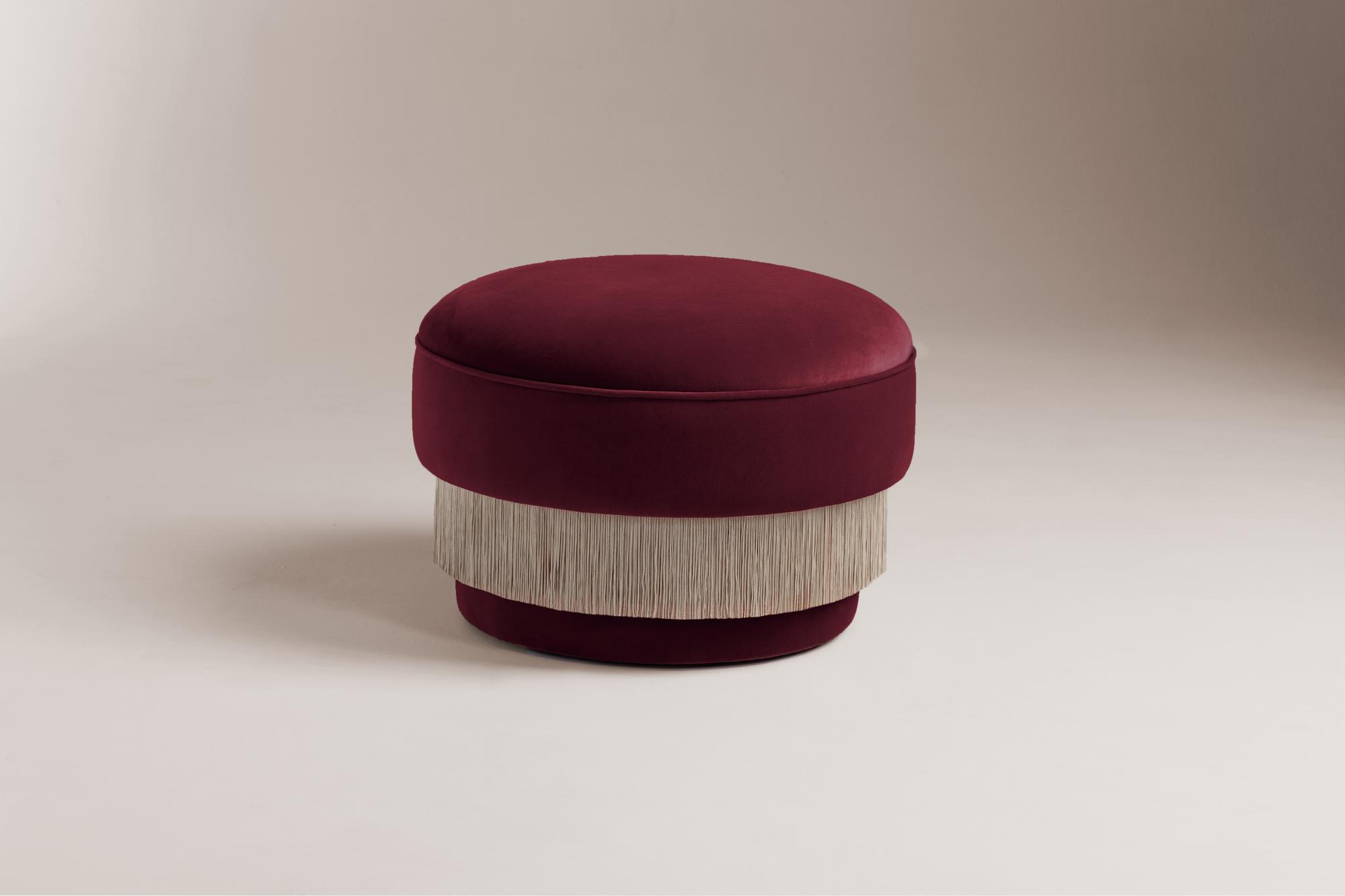 La Folie Red Pouf
