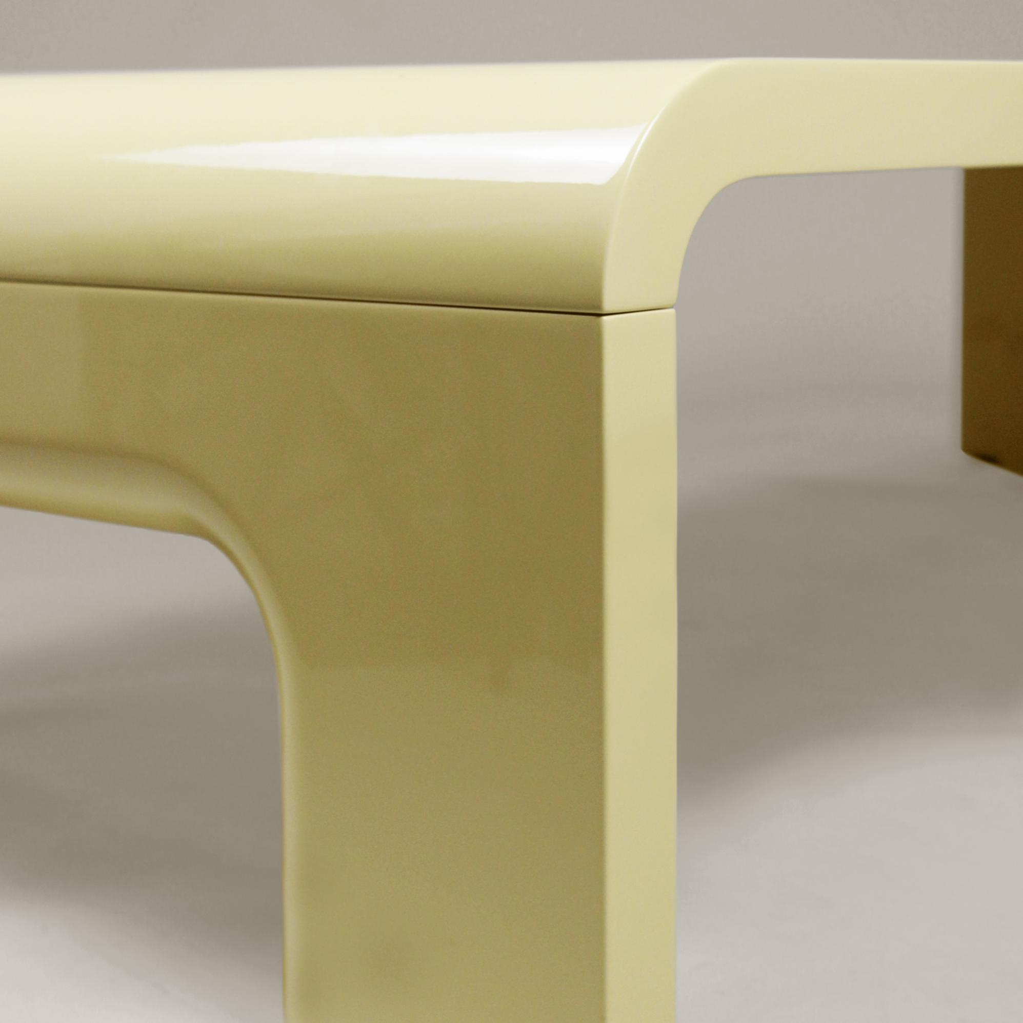Pliè Yellow Sculptural Coffee Table