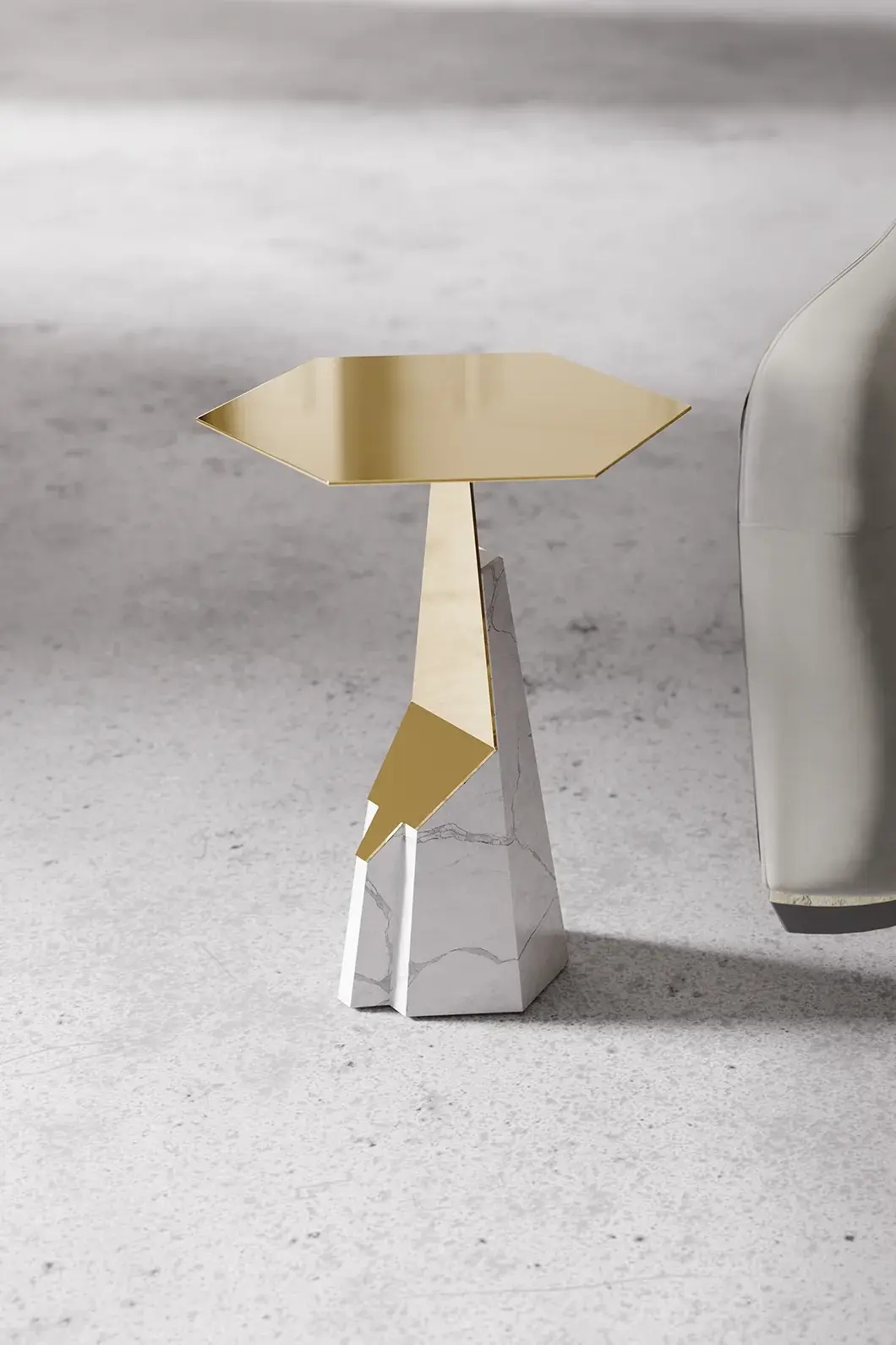 Aura Black Side Table