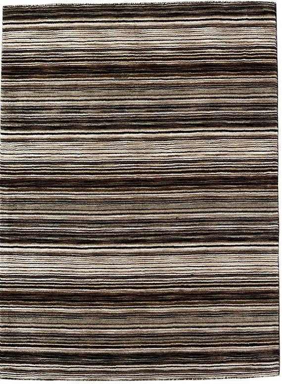 Handloom Beige Striped Rug