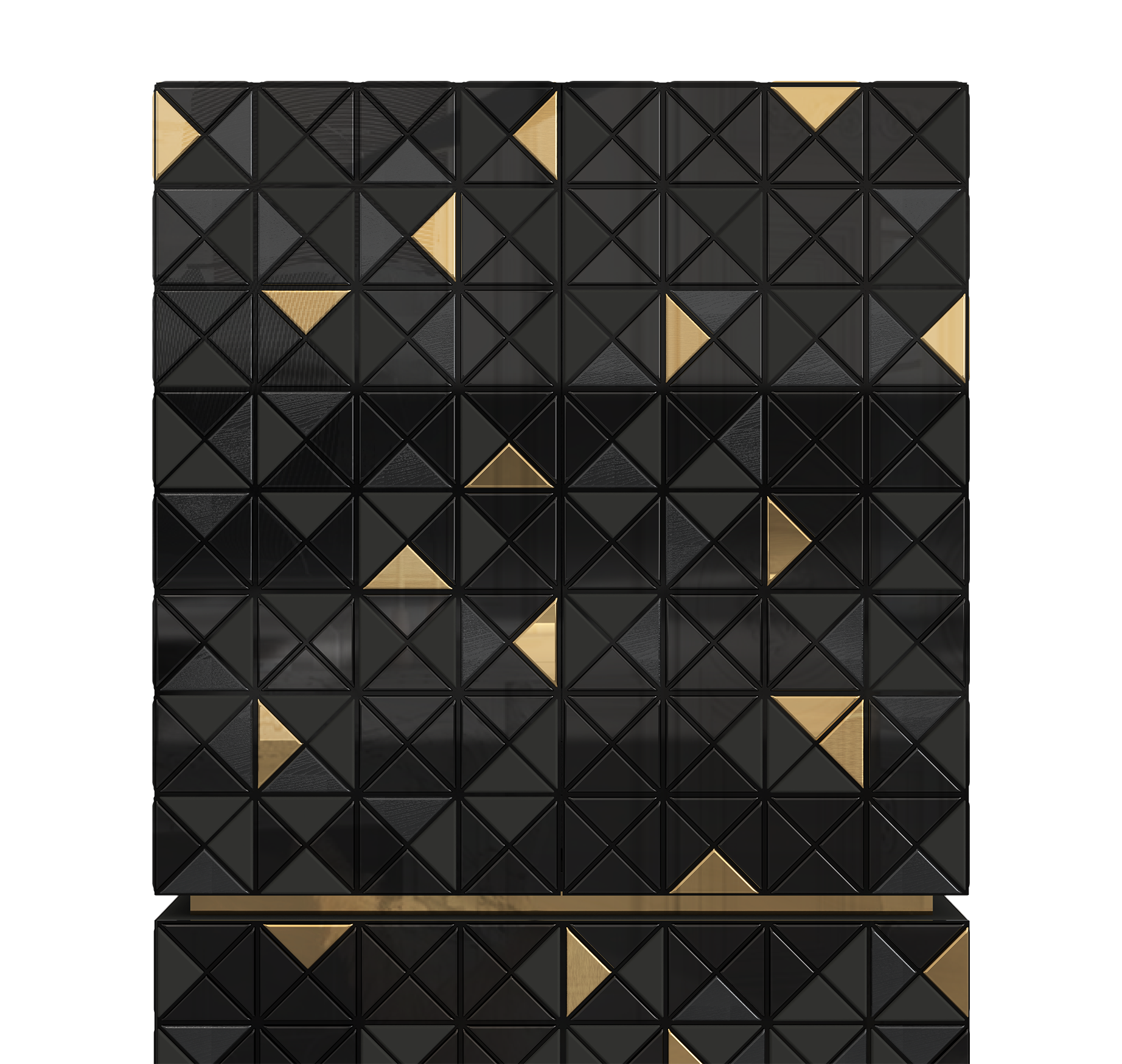 Mosaic II Black Designer Cabinet