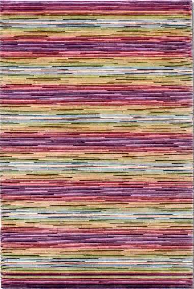 Colorful Striped Wool Rug Missoni Porto 159