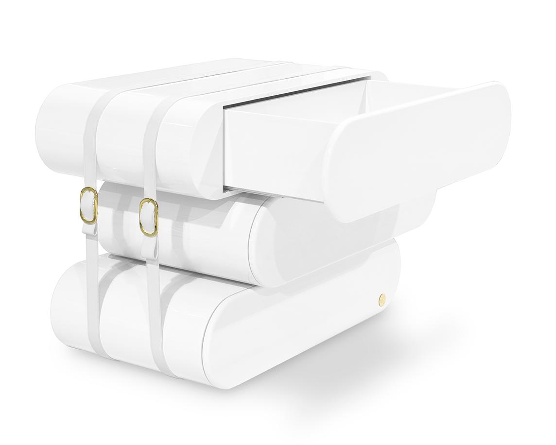 Tower White Chest of Drawers