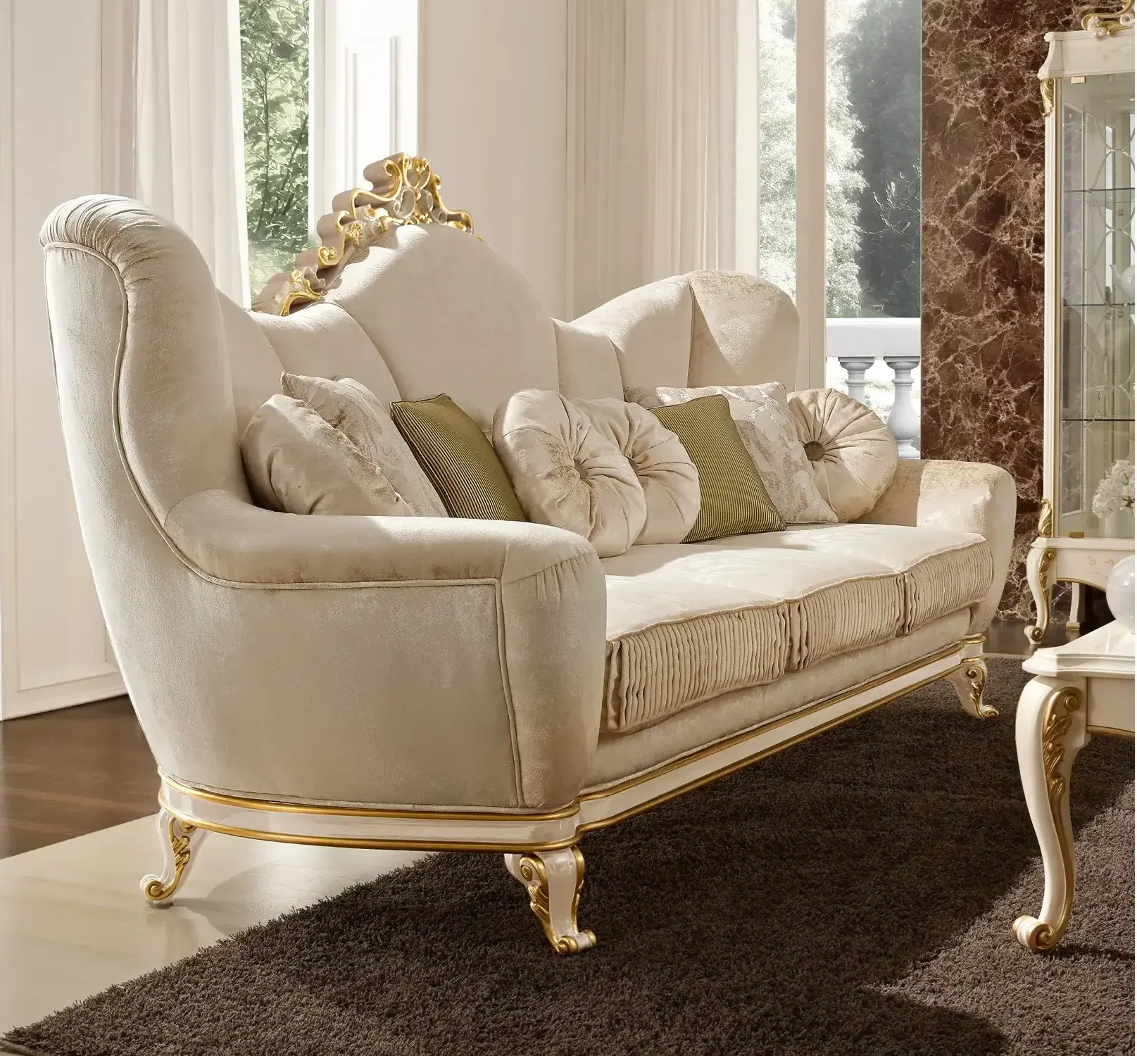 Artisan Crafted Italian Sofa | Configuration: 2-Seat