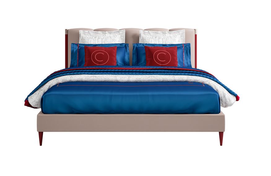 Contemporary Bed with Headboard Design