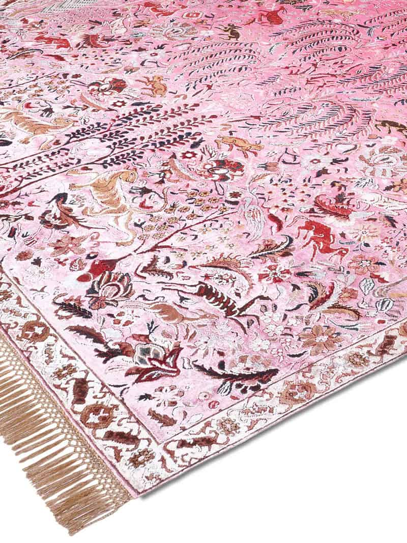 Pink Handmade Luxury Rug