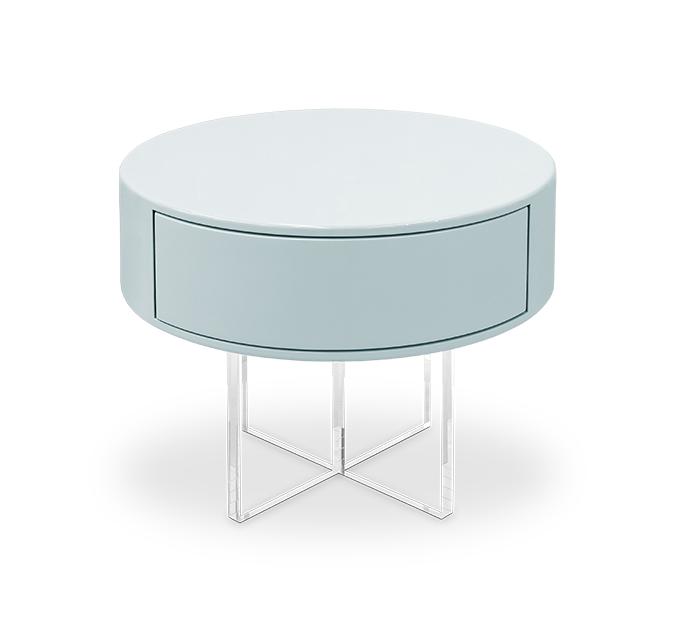 Nimbus Blue Bedside Table