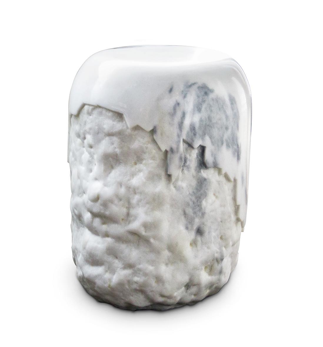 Carrara Marble Stool