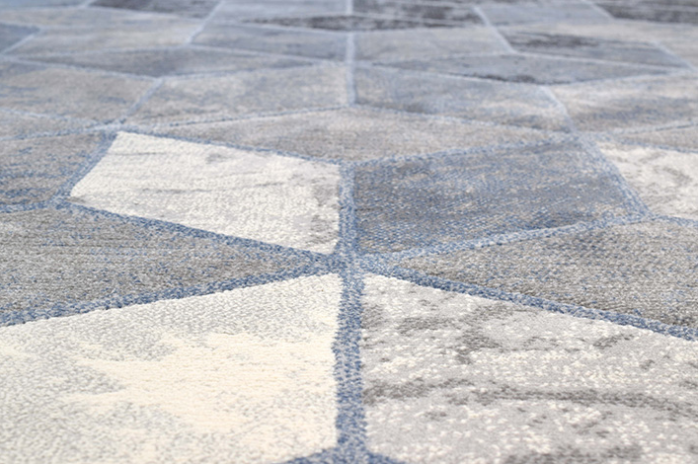 Geometric Grey Rug