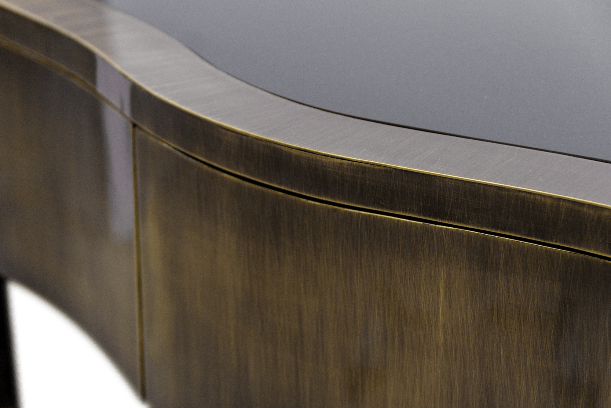 Serpentine Patina Designer Console