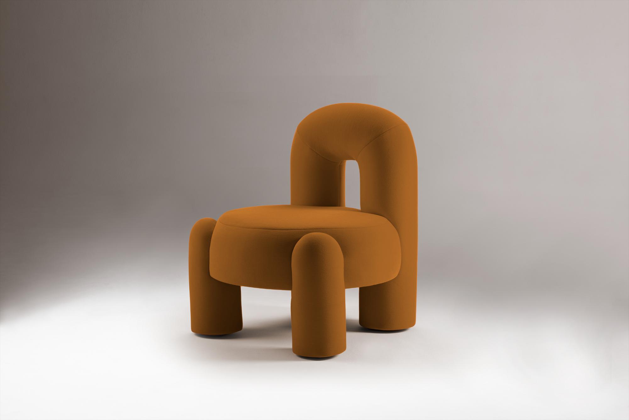 Marlon Brown Sculptural Armchair