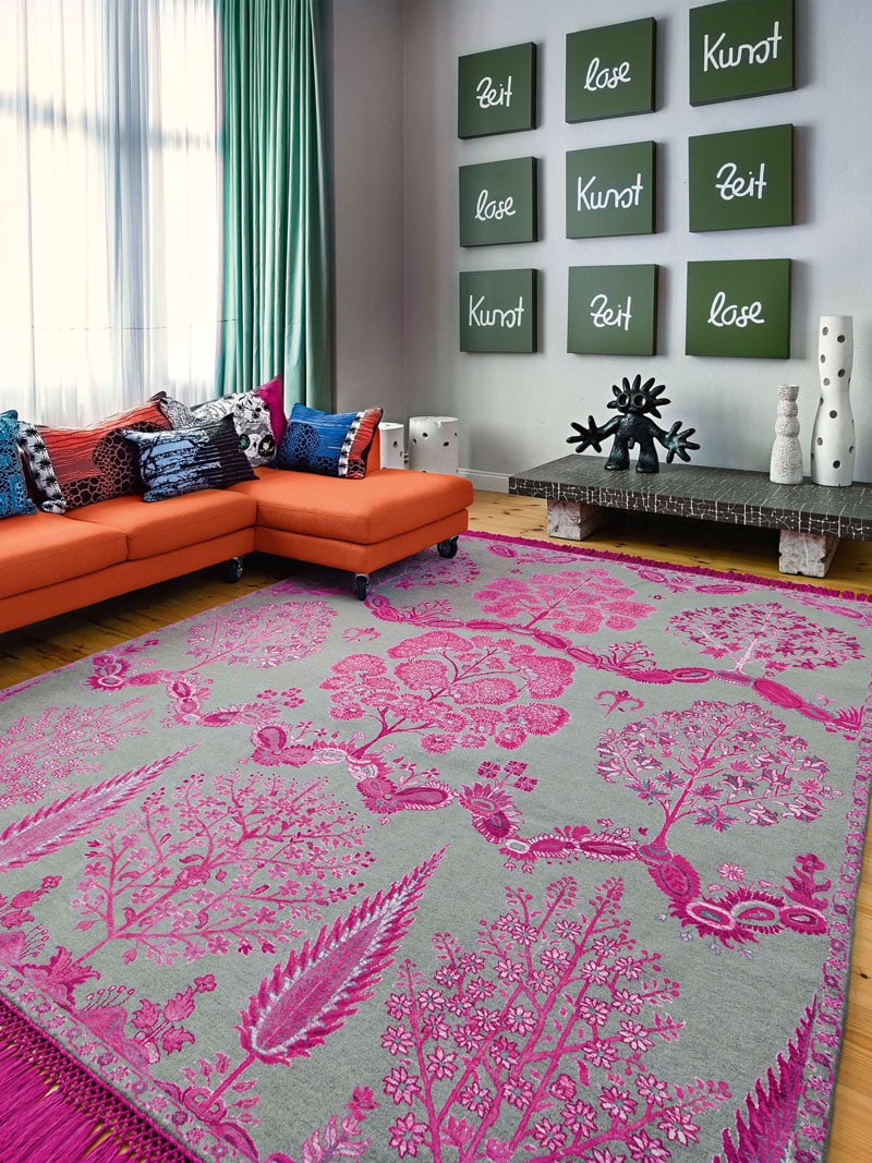 Mughal Pink Handmade Luxury Rug