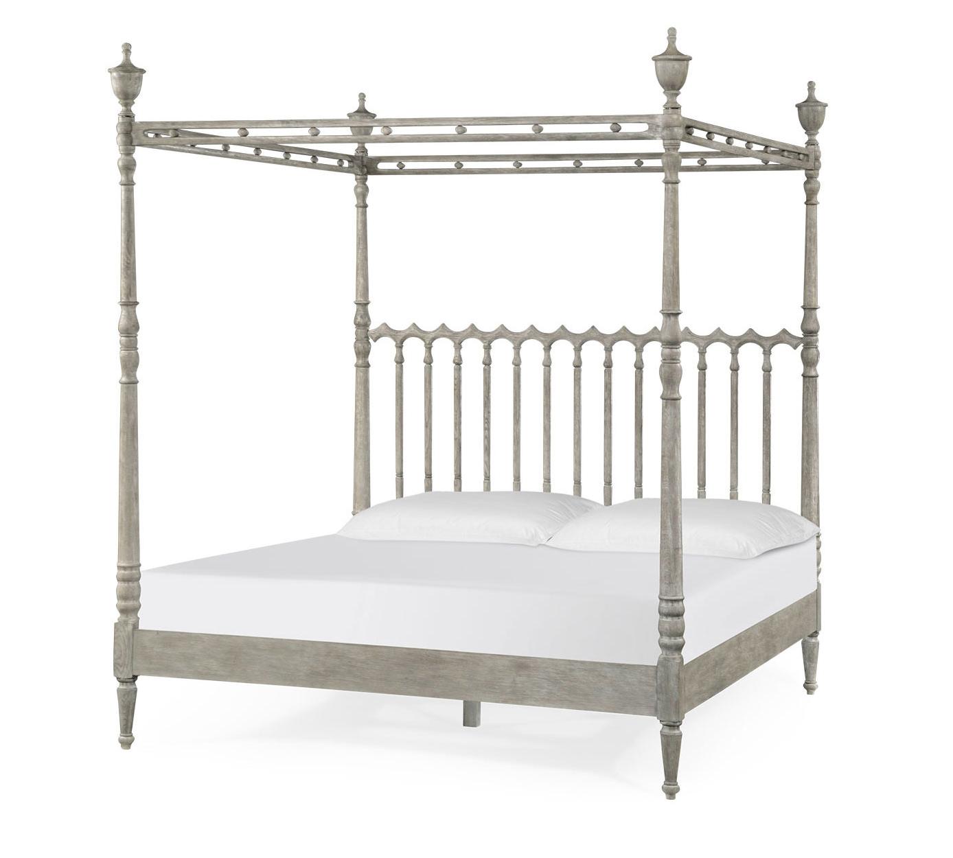 Morris King Bed Greyed Oak