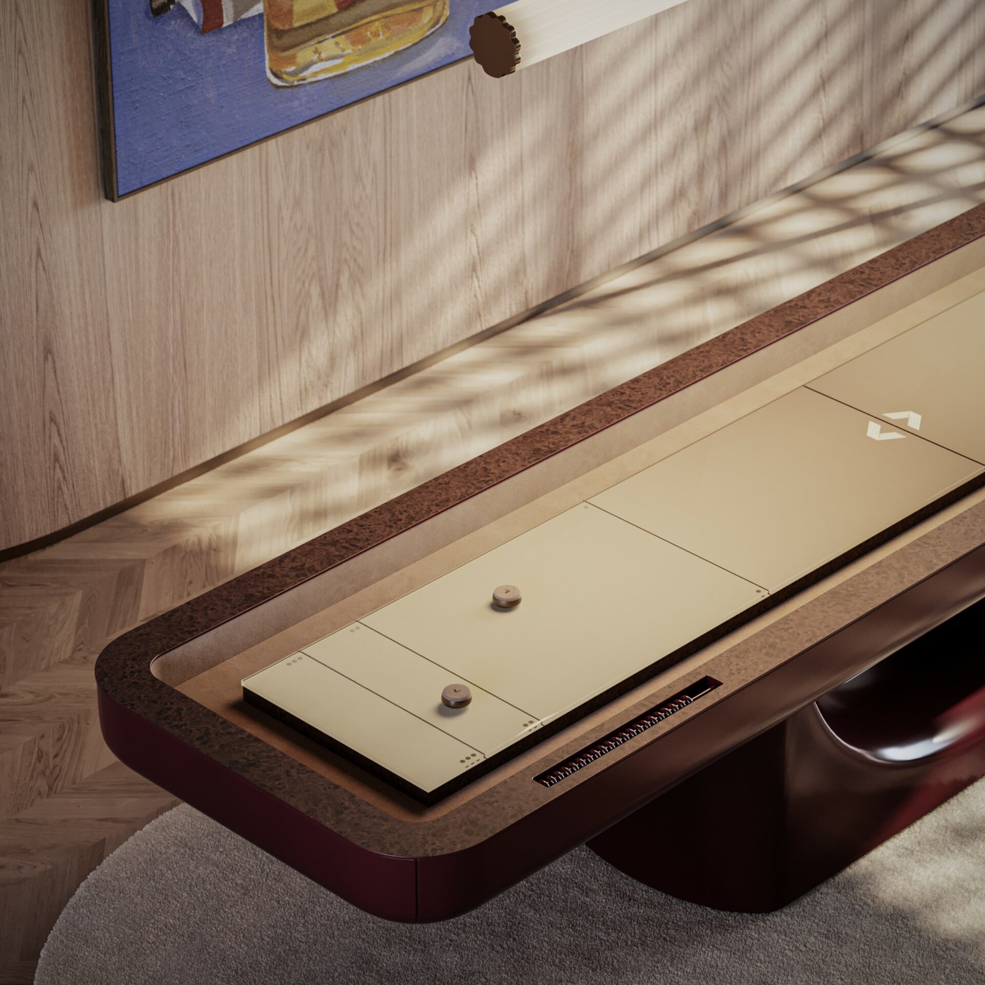 Flume Handcrafted Shuffleboard Table
